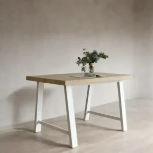 Mesa oficina Industrial Hierro White Lam - SILVINA C