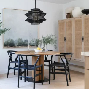 Silla Nórdica comedor Kraft Full Black Wishbone - SILVINA C 1