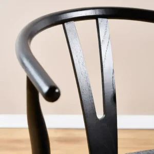 Silla Nórdica comedor Kraft Full Black Wishbone - SILVINA C 3