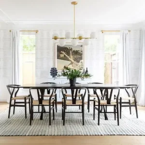 Silla Nórdica comedor madera Kraft Black Wishbone - SILVINA C 2