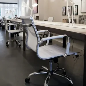 Silla escritorio oficina ergonómica white Line - SILVINA C 2