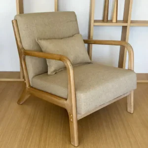 Sillón 1 cuerpo Living Nórdico madera Lee - SILVINA C 1