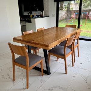 Mesa comedor Industrial hierro madera Waly - SILVINA C