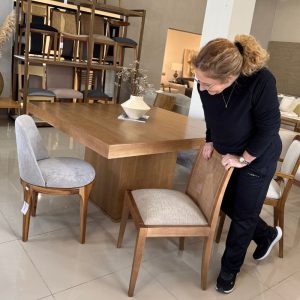 Mesa comedor cuadrada madera Moderna Pirámide - SILVINA C 12