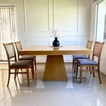 Mesa comedor cuadrada madera Moderna Pirámide