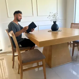 Mesa comedor cuadrada madera Moderna Piramide - SILVINA C 3