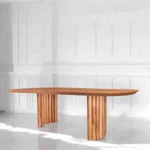 Mesa comedor ovalada madera varillada Versalles - SILVINA C 3