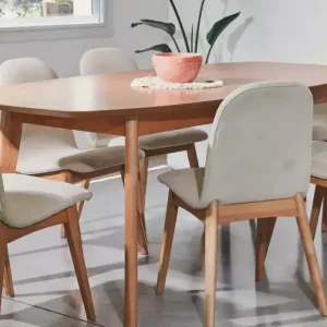 Silla comedor Nórdica madera diseño Jazmín - SILVINA C 2