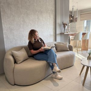 Sillón Living Moderno curvado Toscana - SILVINA C 78