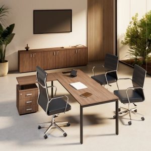 Escritorio pc esquinero en L cajones Osiris - SILVINA C 64