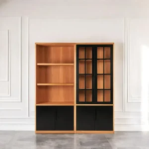 Estantería biblioteca madera Moderna Lenga Bian- SILVINA C