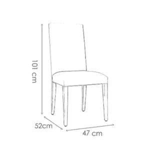 Silla comedor tapizada vestida Verona - SILVINA C 2