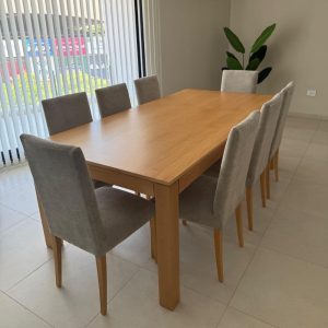 Silla comedor tapizada vestida Marisa - SILVINA C 64 (1)