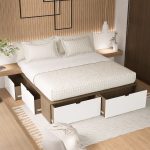 Cama 2 plazas King cajones funcional 2,00 Plus Fred