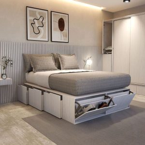 Cama 2 plazas cajones 1,40 Icon - SILVINA C (18)