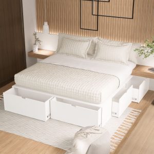 Cama 2 plazas cajones funcional 1,60 Plus Fred - SILVINA C (7)