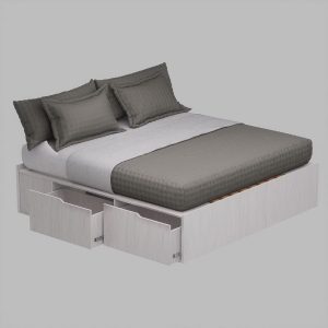 Cama box dos plazas cajones funcional extensible Dot - SILVINA C (15)