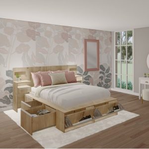 Cama dos plazas King cajones funcional pro Ada - SILVINA C 12 (23)