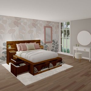 Cama dos plazas King cajones funcional pro Ada - SILVINA C 12 (24)