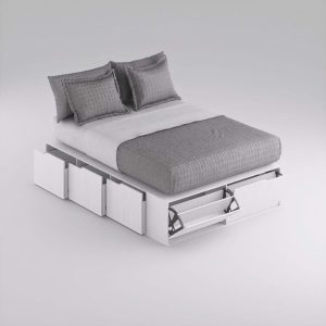 Cama dos plazas cajones funcional 1,60 Icon - SILVINA C (22)