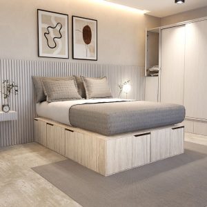 Cama dos plazas cajones funcional 1,60 Icon - SILVINA C (24)