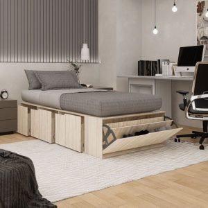 Cama una plaza cajones funcional Dia - SILVINA C (14)