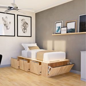 Cama una plaza cajones funcional pro Ada 12 (13)