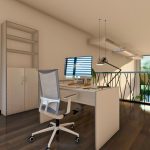 Escritorio Moderno PC Melamina 2 cajones Kia