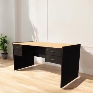 Escritorio PC oficina Moderno Melamina 4 cajones Gan (6)