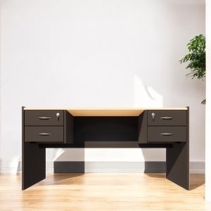 Escritorio PC oficina Moderno Melamina 4 cajones Gan (7)