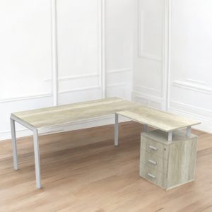 Escritorio pc esquinero en L cajones Osiris - SILVINA C 10