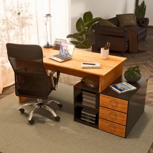 Mesa escritorio pc Moderno Melamina cajones Dre - SILVINA C (14)