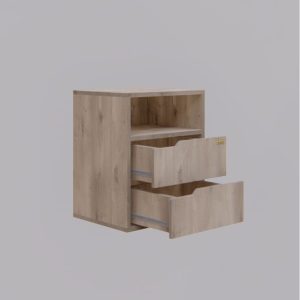 Mesa luz Melamina Moderno 2 cajones Lopy - SILVINA C (3)