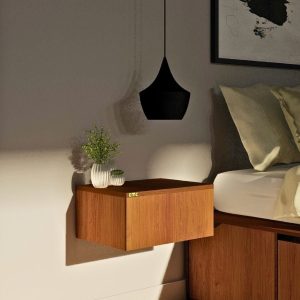 Mesa luz flotante melamina 1 cajón Moderno Loy - SILVINA C (5)