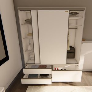 Placard puertas corredizas Melamina zapatero 2,20 Lens - SILVINA C (3)