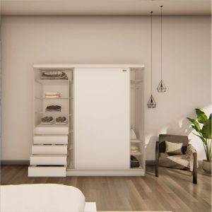 Placard puertas corredizas Moderno 5 cajones 1,80 Hak - SILVINA C (10)