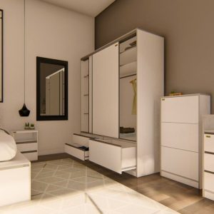 Placard ropero puertas corredizas zapatero 1,40 Lens - SILVINA C (2)