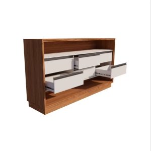 Rack Tv Moderno Melamina cajones Hans - SILVINA C (2)