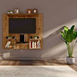 Rack Tv flotante living Moderno Melamina Mike - SILVINA C (1)