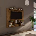 Rack Tv flotante living Moderno Melamina Mike