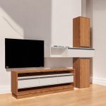 Rack televisor flotante Melamina Moderno Nimo