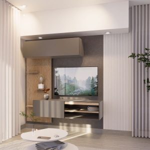 Rack tv flotante living Melamina Fila - SILVINA C (10)