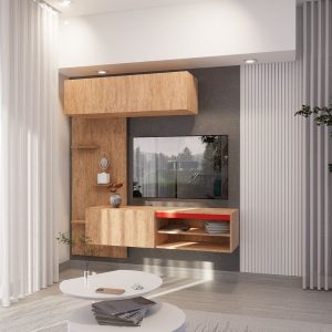 Rack tv flotante living Melamina Fila - SILVINA C (2)