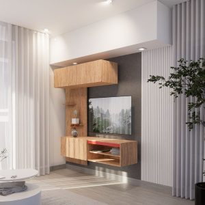 Rack tv flotante living Melamina Fila - SILVINA C (9)