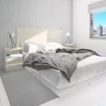 Respaldo cama Moderno Melamina 2 plazas Drag