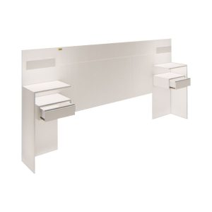 Respaldo cama Moderno con Mesas luz Led Melamina Day - SILVINA C (5)