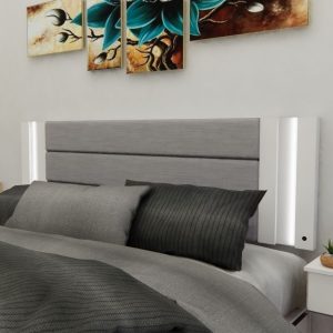 Respaldo cama Moderno luz led Melamina Mou - SILVINA C (3)