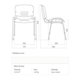 Silla escritorio evento metal Sinek - SILVINA C 2