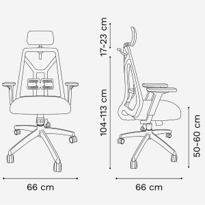 Silla gamer PC escritorio con cabezal Head - SILVINA C 9