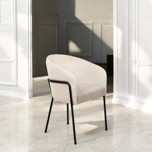 Sillón apoyabrazos puntera tapizado Moderno Carra - SILVINA C (5)
